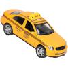 imageDiecast Pullback Taxi Cab Model Car  140 Scale Yellow Taxi with Flashing Light ampamp Sound Opening Doors  Collectible Die Cast Metal Model Toy Vehicle