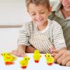 imageLiberty Imports 12 Pack WindUp Chicks  Fluffy Jumping Chicken Ducklings Bulk Wind Up Novelty Easter Party Favors Kids Toys