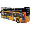 imageLiberty Imports 132 Scale Die Cast Sightseeing Tour Bus Toy Pull Back Vehicles  Mini Double Decker Tourist Open Top Bus Model Car  Pullback Action Toys with Lights and Music RedYellow