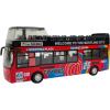 imageLiberty Imports 132 Scale Die Cast Sightseeing Tour Bus Toy Pull Back Vehicles  Mini Double Decker Tourist Open Top Bus Model Car  Pullback Action Toys with Lights and Music RedRed