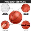 imageLiberty Imports 4 PCS Inflatable Mini Basketball Toy Replacement Rubber Balls with Pump and Needle for Indoor Toy Miniature Hoop or Sports Training 6 Inch