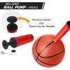 imageLiberty Imports 4 PCS Inflatable Mini Basketball Toy Replacement Rubber Balls with Pump and Needle for Indoor Toy Miniature Hoop or Sports Training 6 Inch