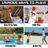 imageLiberty Imports 4 PCS Inflatable Mini Basketball Toy Replacement Rubber Balls with Pump and Needle for Indoor Toy Miniature Hoop or Sports Training 6 Inch
