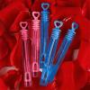 imageLiberty Imports 48 Pack Mini Heart Bubble Wands  Great Bridal Party Favors for Weddings and Anniversaries BluePinkBluePink
