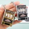 imageLiberty Imports 6 PCS Mini Casino Slot Machine Keychains Set  Las Vegas Souvenirs Lucky Jackpot Charm Pendants Novelty Gaming Gifts for Casino Lovers