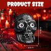 imageLiberty Imports Sound Activated Skull with Light Up Eyes and Creepy Sounds  Halloween Party Prop Spooky Decoration for Haunted House Indoor Decor