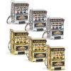 imageLiberty Imports 6 PCS Mini Casino Slot Machine Keychains Set  Las Vegas Souvenirs Lucky Jackpot Charm Pendants Novelty Gaming Gifts for Casino Lovers