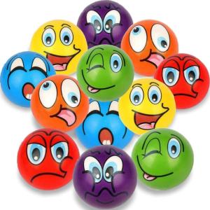 image24 Pack  Mini Soft Foam Squeeze Balls 25quot Toy Stress Relief Bulk Educational Novelties for Kids School Classroom Party Favors Rewards Multicolored 25quot