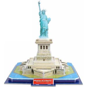 image3D Puzzle Statue of Liberty  DIY Architecture Building Model Kit  Realistic Replica No Glue  Educational Toy for Kids ampamp Adults  New York Landmark Decor