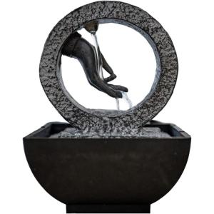 imageBuddha Hand Relaxation Table Waterfall  Indoor Tabletop Office Water Fountain Home Decor  Asian Zen Bedside Decoration with Soothing Sounds