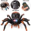 imageLiberty Imports RC Moving Tarantula Spider  Kids Wireless Remote Control Toy Great for Pranks and Halloween Decorations Realistic Scurrying Movement Glowing LED Eyes
