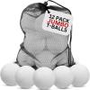 image12 PCS Toddler ampamp Little Kids Replacement T Ball Baseball Balls  Jumbo Plastic TBalls with Mesh Ball Bag 35inch Oversized Tballs for Little Tikes TotSports TBall Set Softball Training