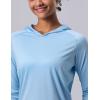 image3 Pack Womens Active Lightweight Long Sleeve Hoodies UPF 50 Sun Protection Pullover Shirts with Thumb HolesAquaLavenderPastel Pink