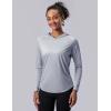 image3 Pack Womens Active Lightweight Long Sleeve Hoodies UPF 50 Sun Protection Pullover Shirts with Thumb HolesGrayMintSoft Lavender