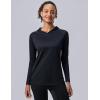 image3 Pack Womens Active Lightweight Long Sleeve Hoodies UPF 50 Sun Protection Pullover Shirts with Thumb HolesPinkBlackWhite