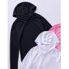 image3 Pack Womens Active Lightweight Long Sleeve Hoodies UPF 50 Sun Protection Pullover Shirts with Thumb HolesPinkBlackWhite
