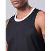 image1 Set of Mens Reversible Basketball Jersey and Shorts DoubleSided Custom Athletic Uniforms for Team Sports PracticeBlackWhite