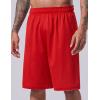 image1 Set of Mens Reversible Basketball Jersey and Shorts DoubleSided Custom Athletic Uniforms for Team Sports PracticeRedWhite