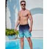 image2 Pack Mens 7quot Swim Trunks with Compression Liner Quick Dry Stretch Board Shorts Bathing Suits SwimwearAquaBlack