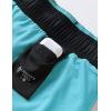 image2 Pack Mens 7quot Swim Trunks with Compression Liner Quick Dry Stretch Board Shorts Bathing Suits SwimwearAquaBlack