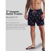 image2 Pack Mens 7quot Swim Trunks with Compression Liner Quick Dry Stretch Board Shorts Bathing Suits SwimwearAquaBlack