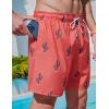 image2 Pack Mens 7quot Swim Trunks with Compression Liner Quick Dry Stretch Board Shorts Bathing Suits SwimwearCoralLight Blue