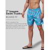 image2 Pack Mens 7quot Swim Trunks with Compression Liner Quick Dry Stretch Board Shorts Bathing Suits SwimwearCoralLight Blue