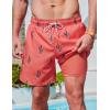 image2 Pack Mens 7quot Swim Trunks with Compression Liner Quick Dry Stretch Board Shorts Bathing Suits SwimwearCoralLight Blue