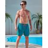 image2 Pack Mens 7quot Swim Trunks with Compression Liner Quick Dry Stretch Board Shorts Bathing Suits SwimwearNavyGreen