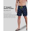 image2 Pack Mens 7quot Swim Trunks with Compression Liner Quick Dry Stretch Board Shorts Bathing Suits SwimwearNavyGreen
