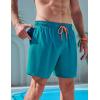 image2 Pack Mens 7quot Swim Trunks with Compression Liner Quick Dry Stretch Board Shorts Bathing Suits SwimwearNavyGreen