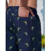 image2 Pack Mens 7quot Swim Trunks with Compression Liner Quick Dry Stretch Board Shorts Bathing Suits SwimwearNavyGreen