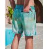 image2 Pack Mens 7quot Swim Trunks with Compression Liner Quick Dry Stretch Board Shorts Bathing Suits SwimwearTropical Prints
