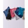 image3 Pack Mens Relaxed Fit 8quot Drawstring Walk Shorts with Pockets Midweight Woven Casual WearBlueBlackWashed Red