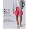 image3 Pack Mens Relaxed Fit 8quot Drawstring Walk Shorts with Pockets Midweight Woven Casual WearBlueBlackWashed Red