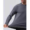 image3Pack Thermal Fleece Active Long Sleeve Shirts for Men Athletic Crewneck Pullover SweatshirtsBlueBurgundyCharcoal