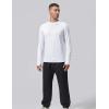 image3Pack Thermal Fleece Active Long Sleeve Shirts for Men Athletic Crewneck Pullover SweatshirtsGrayBlackWhite