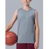 image5 Pack Boys Athletic Tank Tops Dry Fit Sleeveless Shirts Youth Kids Performance Workout ClothesNavyGrayBlackMaroonGreen