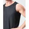 imageMens Lightweight Reversible Rec Tanks Mesh Basketball Jerseys Athletic Quick Dry Shirts Team Scrimmage UniformsBlackWhite