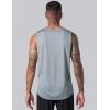 imageMens Lightweight Reversible Rec Tanks Mesh Basketball Jerseys Athletic Quick Dry Shirts Team Scrimmage UniformsGrayWhite