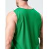 imageMens Lightweight Reversible Rec Tanks Mesh Basketball Jerseys Athletic Quick Dry Shirts Team Scrimmage UniformsGreenWhite