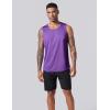imageMens Lightweight Reversible Rec Tanks Mesh Basketball Jerseys Athletic Quick Dry Shirts Team Scrimmage UniformsPurpleWhite