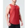 imageMens Lightweight Reversible Rec Tanks Mesh Basketball Jerseys Athletic Quick Dry Shirts Team Scrimmage UniformsRedWhite