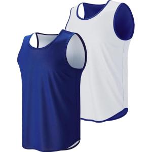 imageMens Lightweight Reversible Rec Tanks Mesh Basketball Jerseys Athletic Quick Dry Shirts Team Scrimmage UniformsNavyWhite