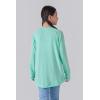 image2Pack Girls Loose Fit Long Sleeve Tunic Tops with Pockets and Thumb Holes Casual T Shirts for Tween KidsMintOrchid