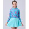 image2Pack Girls Toddlers Swimsuits TwoPiece Bathing Suit Long Sleeve Rash Guard with Swimming Skirts UPF 50 Sun ProtectionSet 3