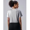 image5 Pack Womens Workout Crop Tops Athletic Short Sleeve Gym Shirts Crew Neck TeesLavenderBlackWhiteGrayHot Pink