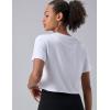 image5 Pack Womens Workout Crop Tops Athletic Short Sleeve Gym Shirts Crew Neck TeesPinkMintWhiteBaby BluePastel Pink