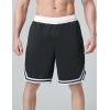 imageLiberty Imports 5 Pack Mens Quick Dry Athletic Basketball Shorts 9quot Inseam with Pockets Activewear for Workout Gym RunningBlackWhite
