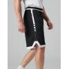 imageLiberty Imports 5 Pack Mens Quick Dry Athletic Basketball Shorts 9quot Inseam with Pockets Activewear for Workout Gym RunningBlackWhite